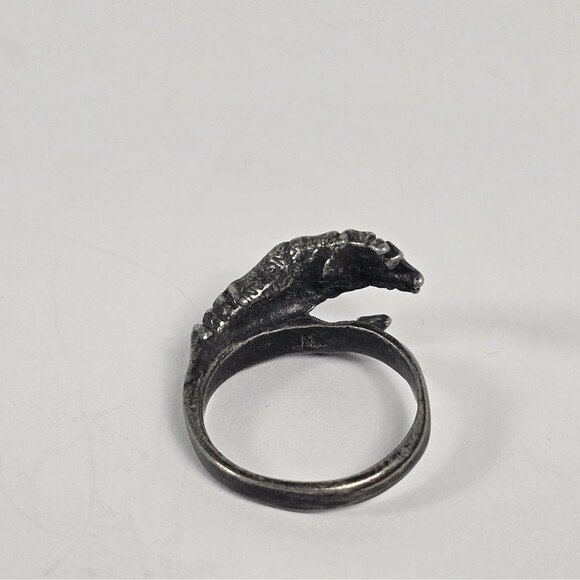 England 2000 Skeleton Hand Bones Gothic Biker Grunge Detailed Ring Sz 12 - Picture 5 of 7